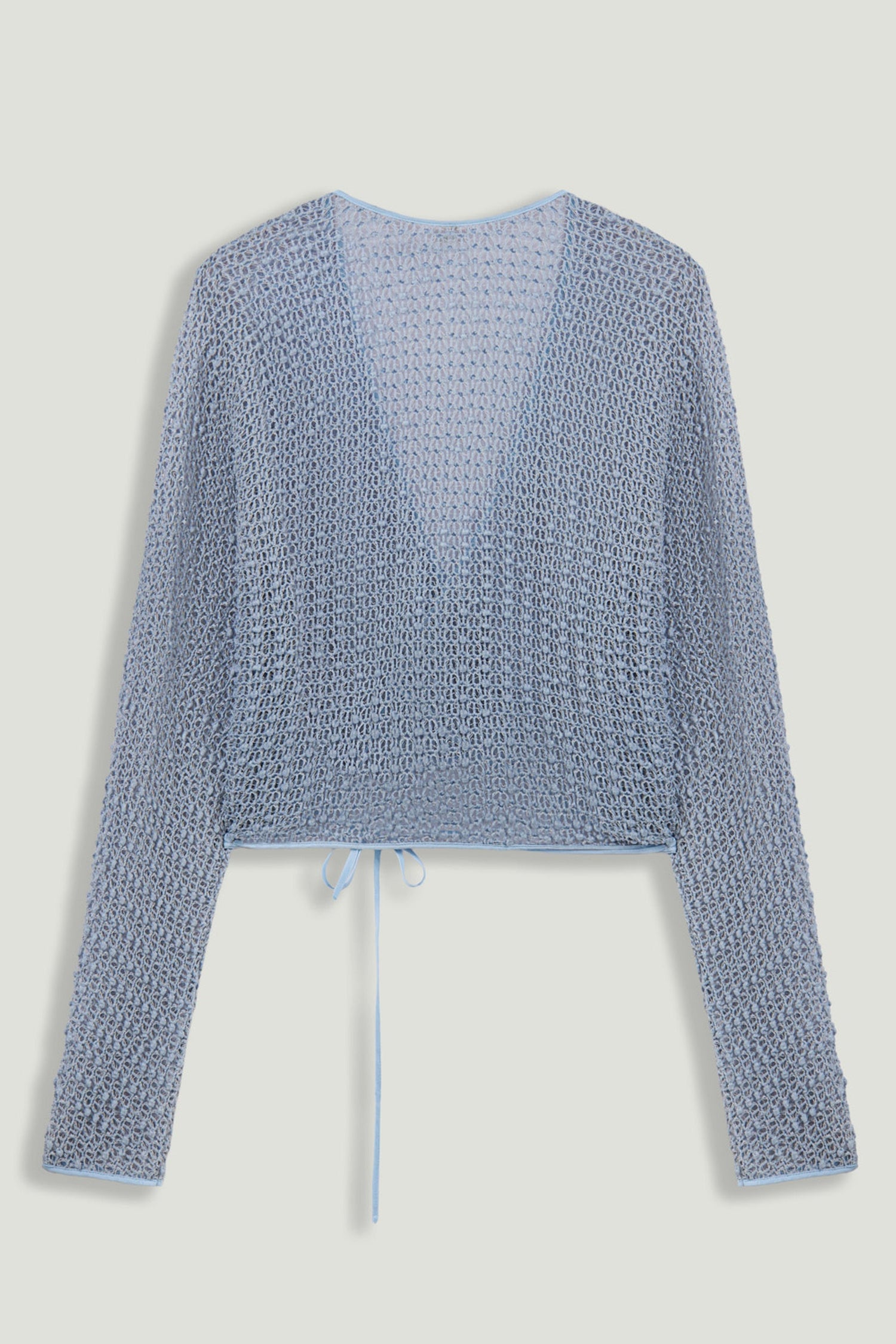 Wrap Mesh Blouse