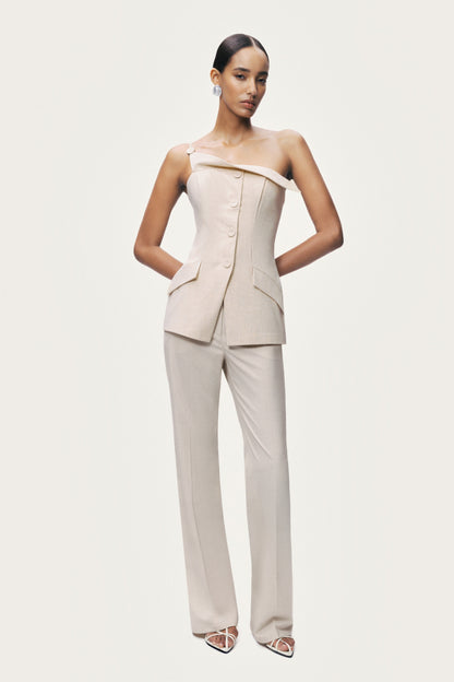 One-Shoulder Asymmetric Blouse