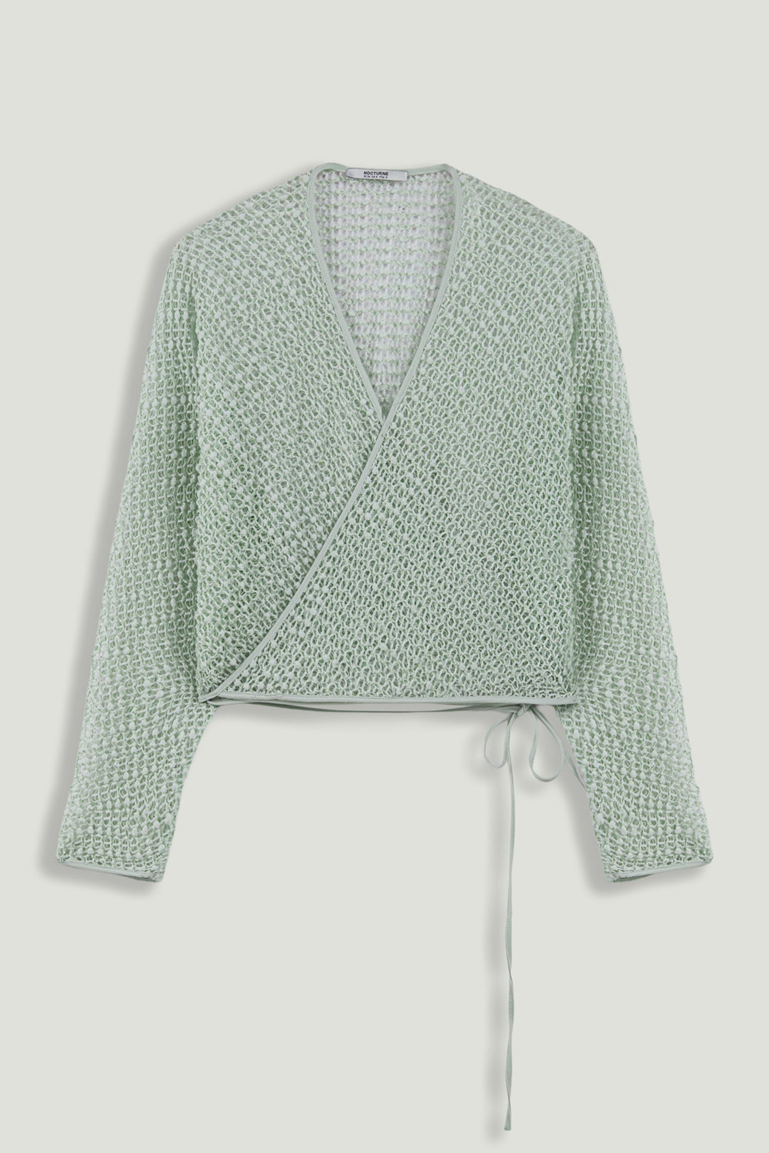 Wrap Mesh Blouse