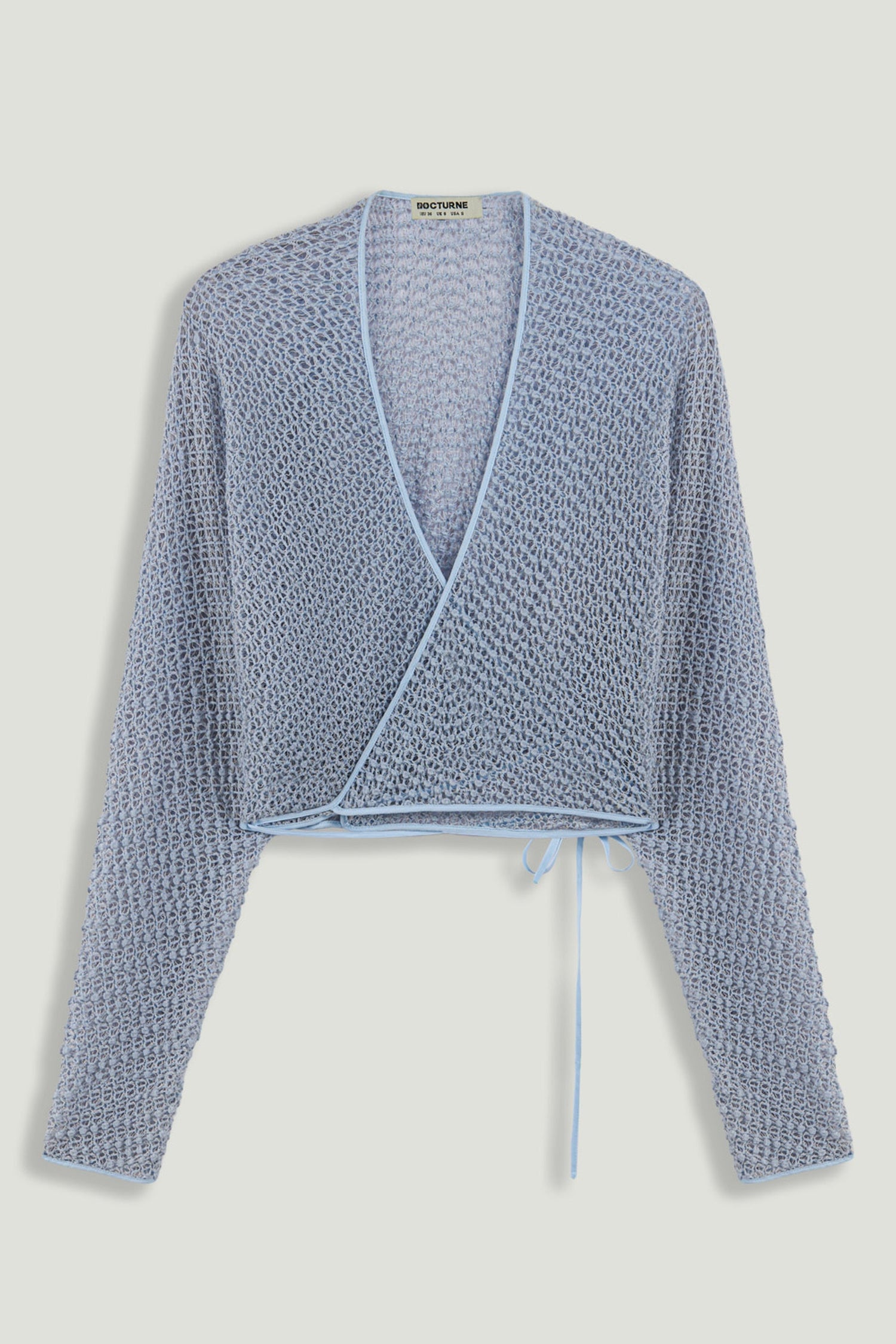 Wrap Mesh Blouse