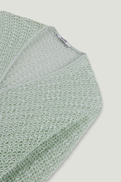 Wrap Mesh Blouse