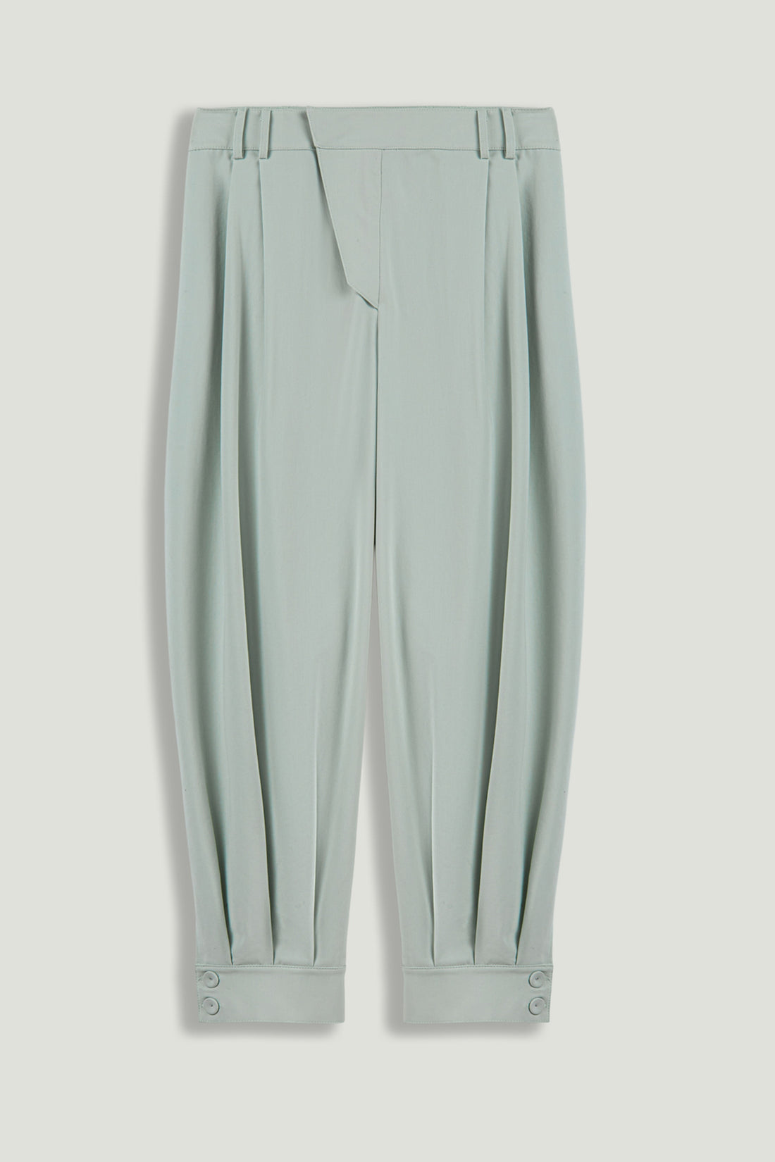 Draped High-Waist Harem Trouser