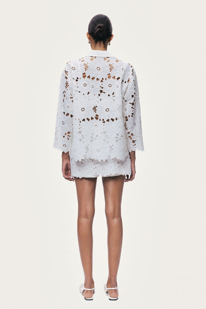 Floral Broderie Anglaise Mini Skort