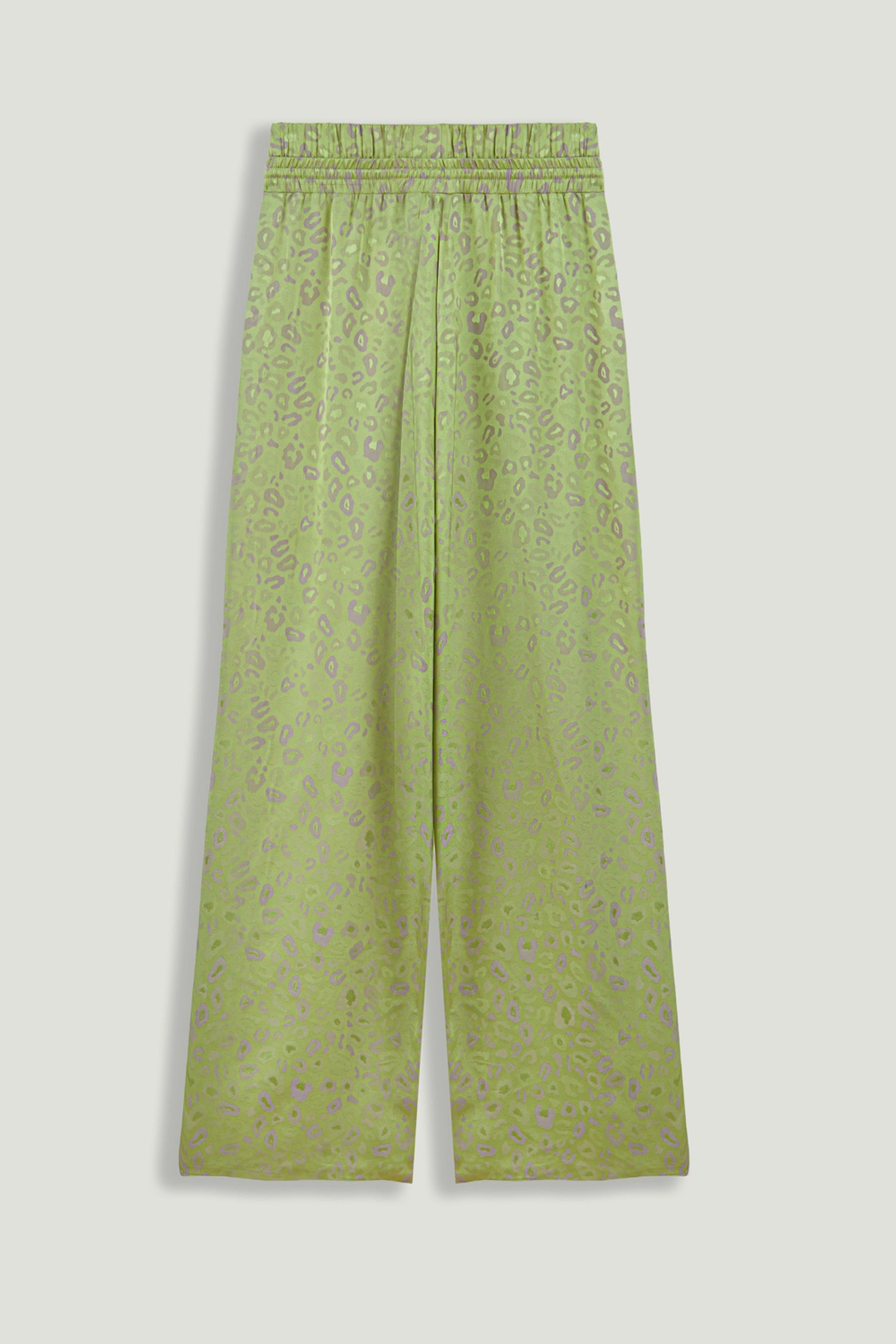 Printed Wide-Leg Trousers