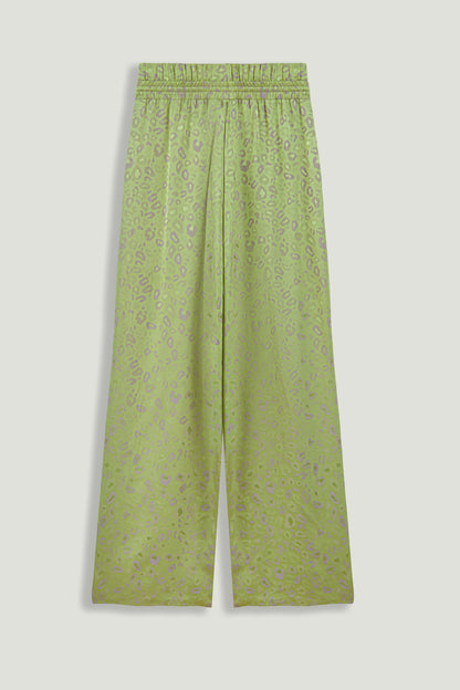 Printed Wide-Leg Trousers