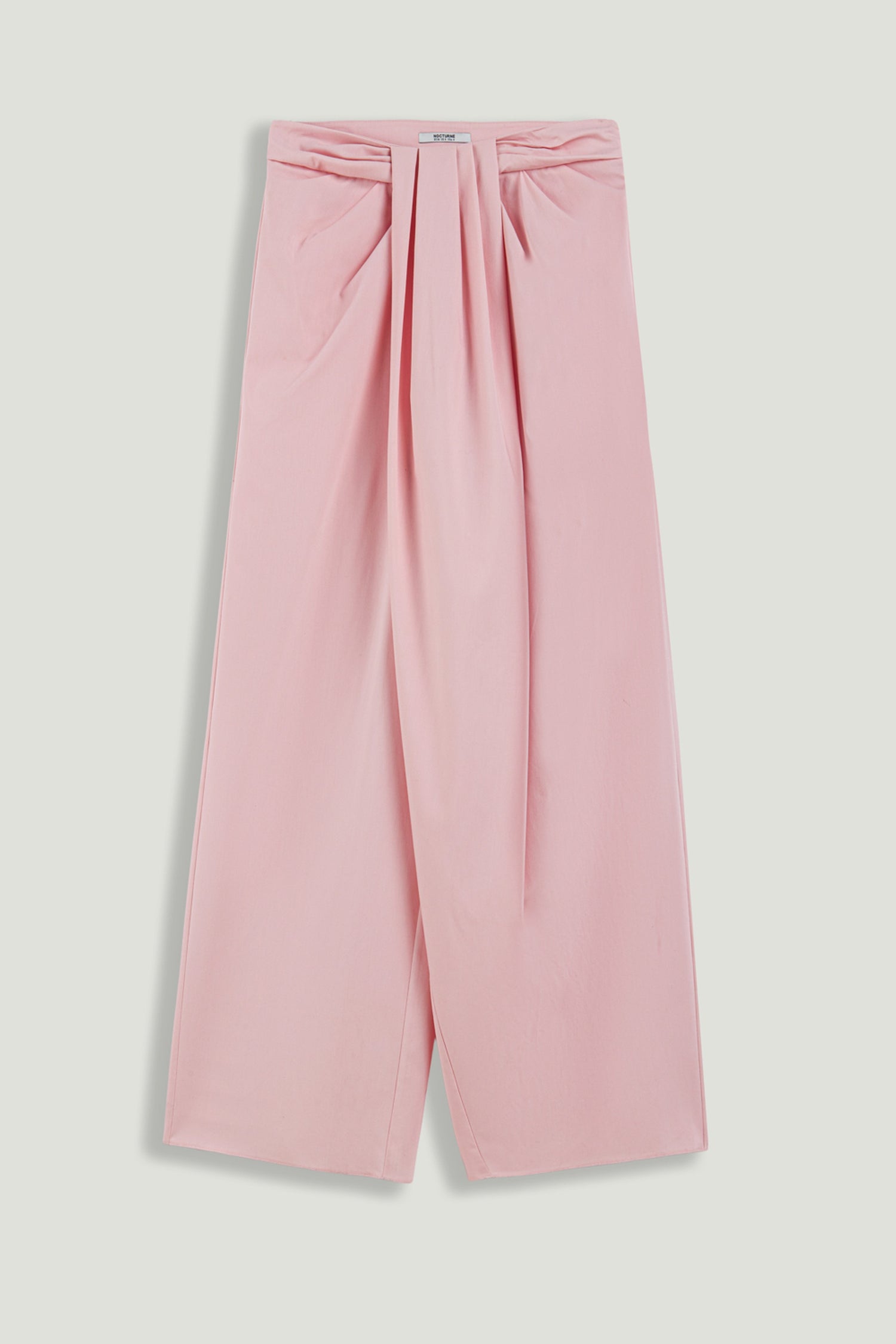 Pleated Detail Wide-Leg Trousers