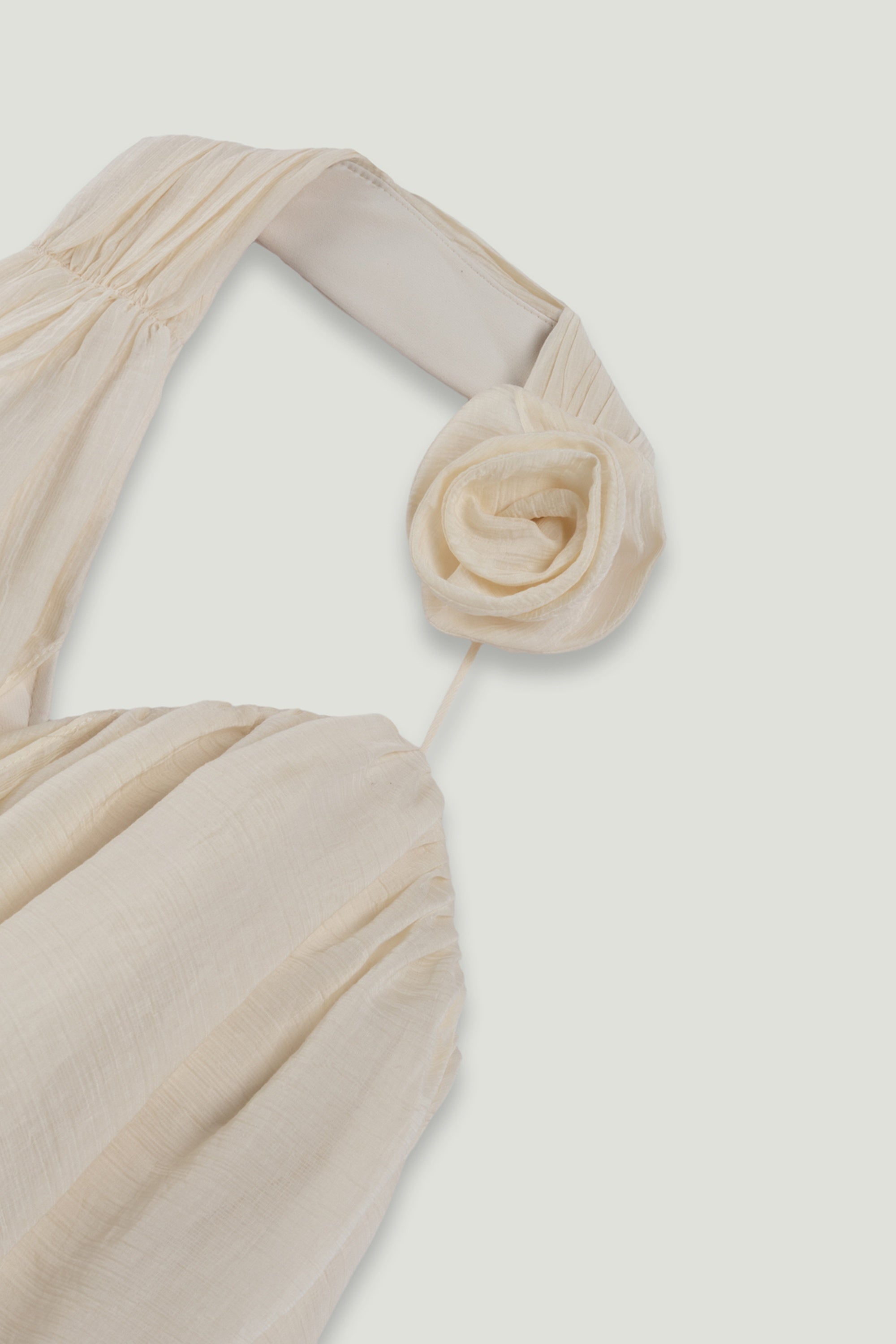 Floral Detail Halterneck Bustier