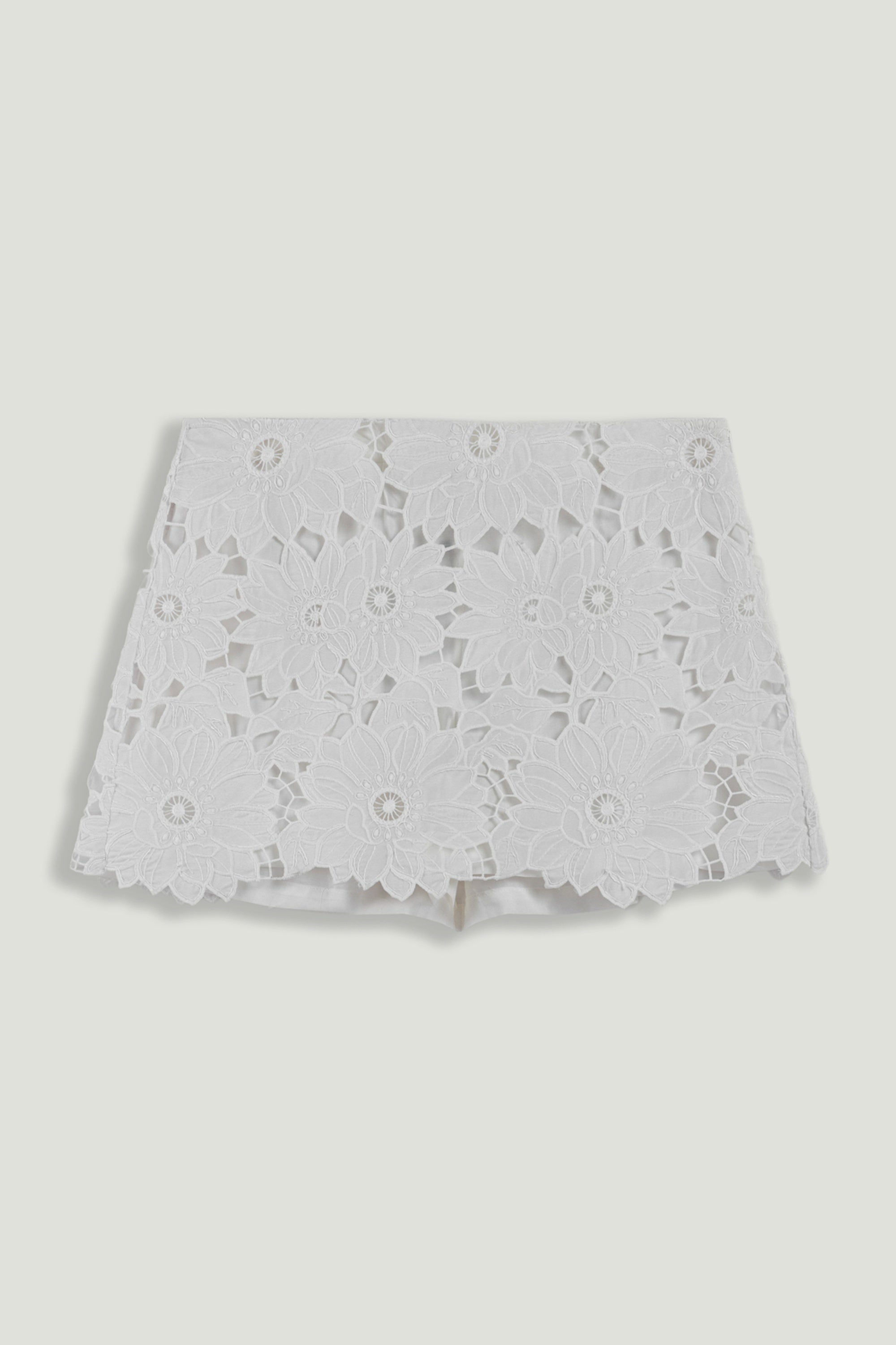 Floral Broderie Anglaise Mini Skort