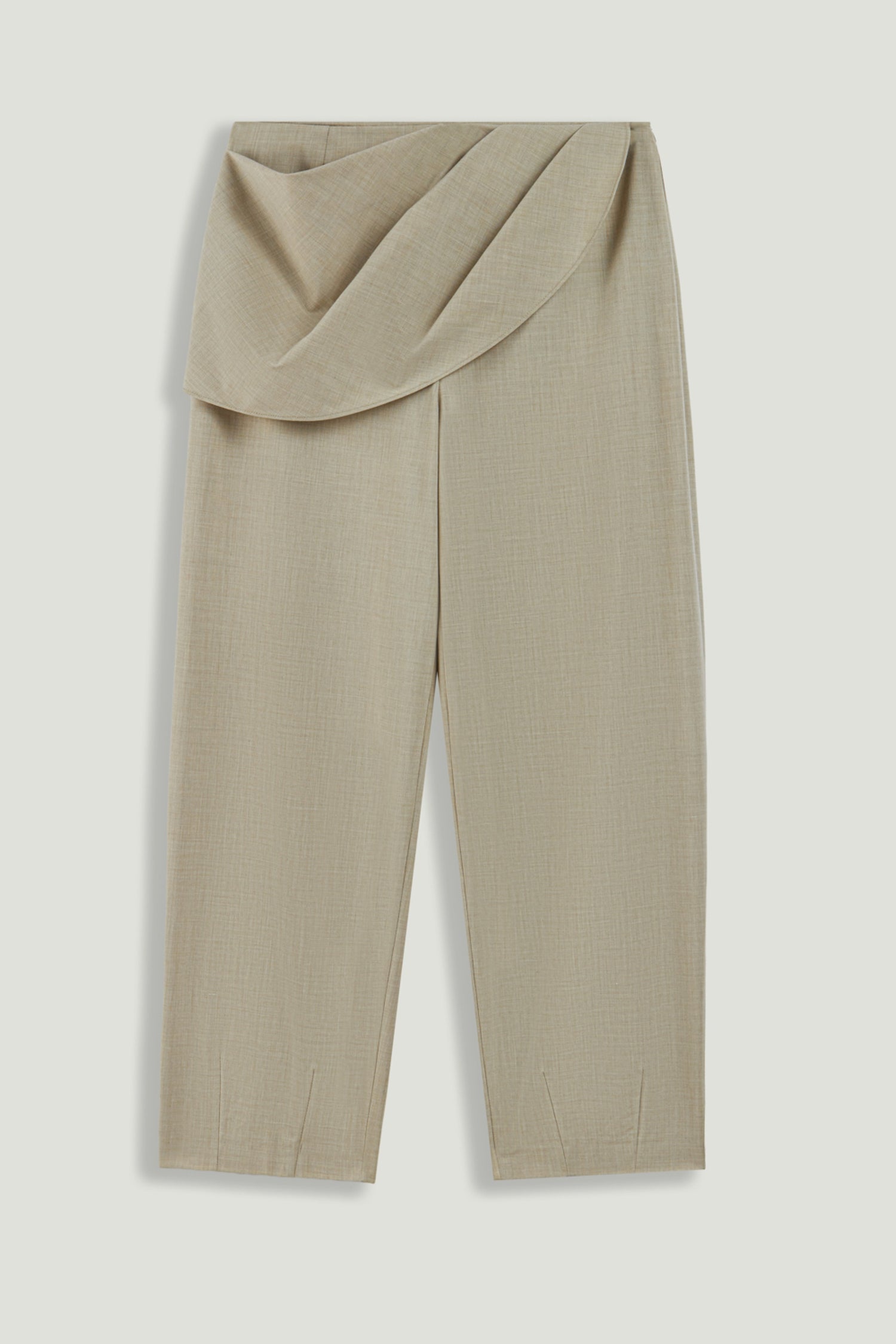Draped Waist Detail Trousers