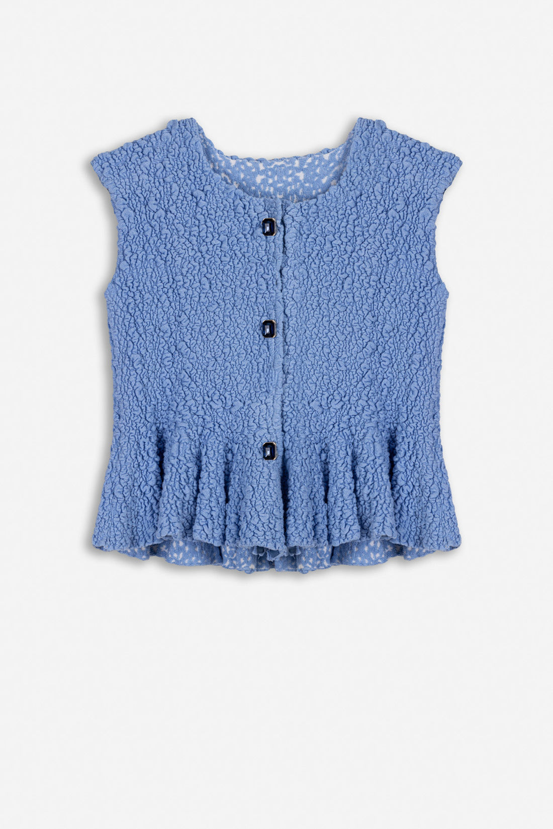 Accessory Detail Crew Neck Knit Top