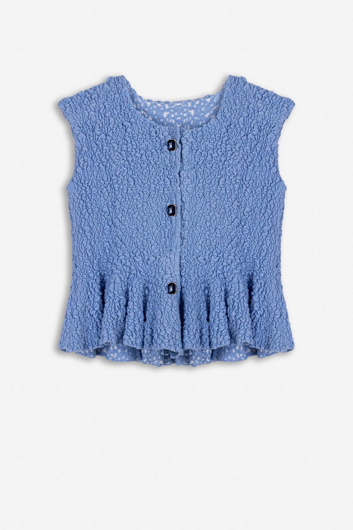 Accessory Detail Crew Neck Knit Top