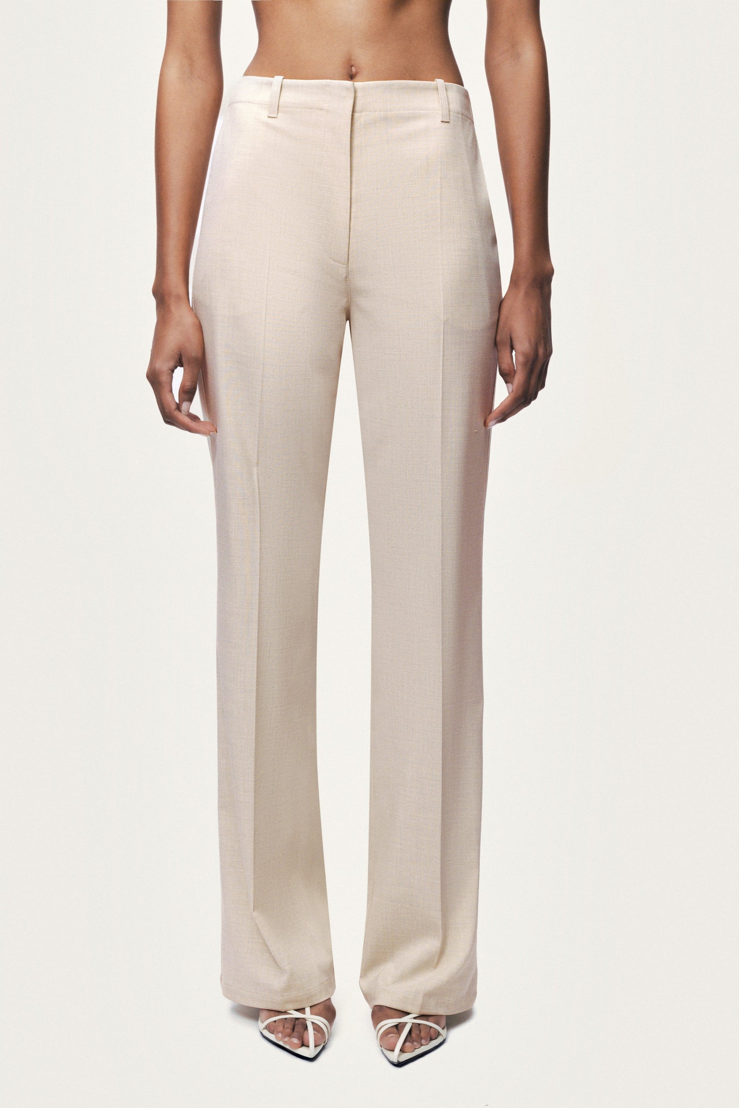 Pocket Detail Straight Leg Trousers