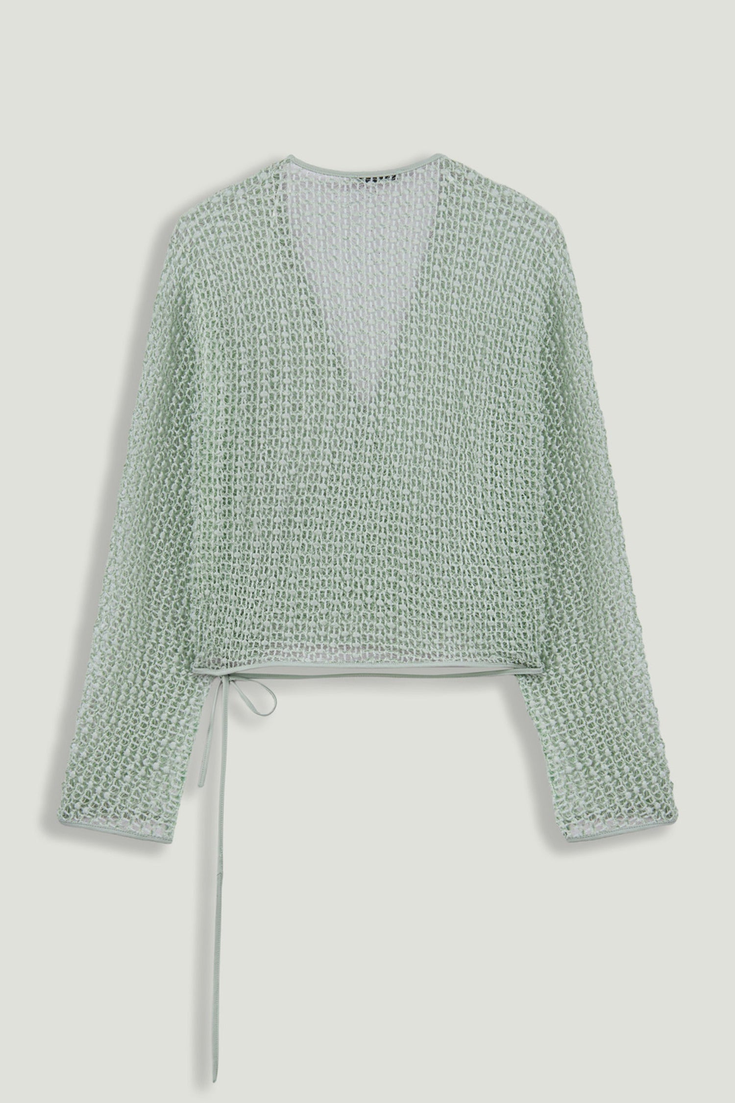 Wrap Mesh Blouse