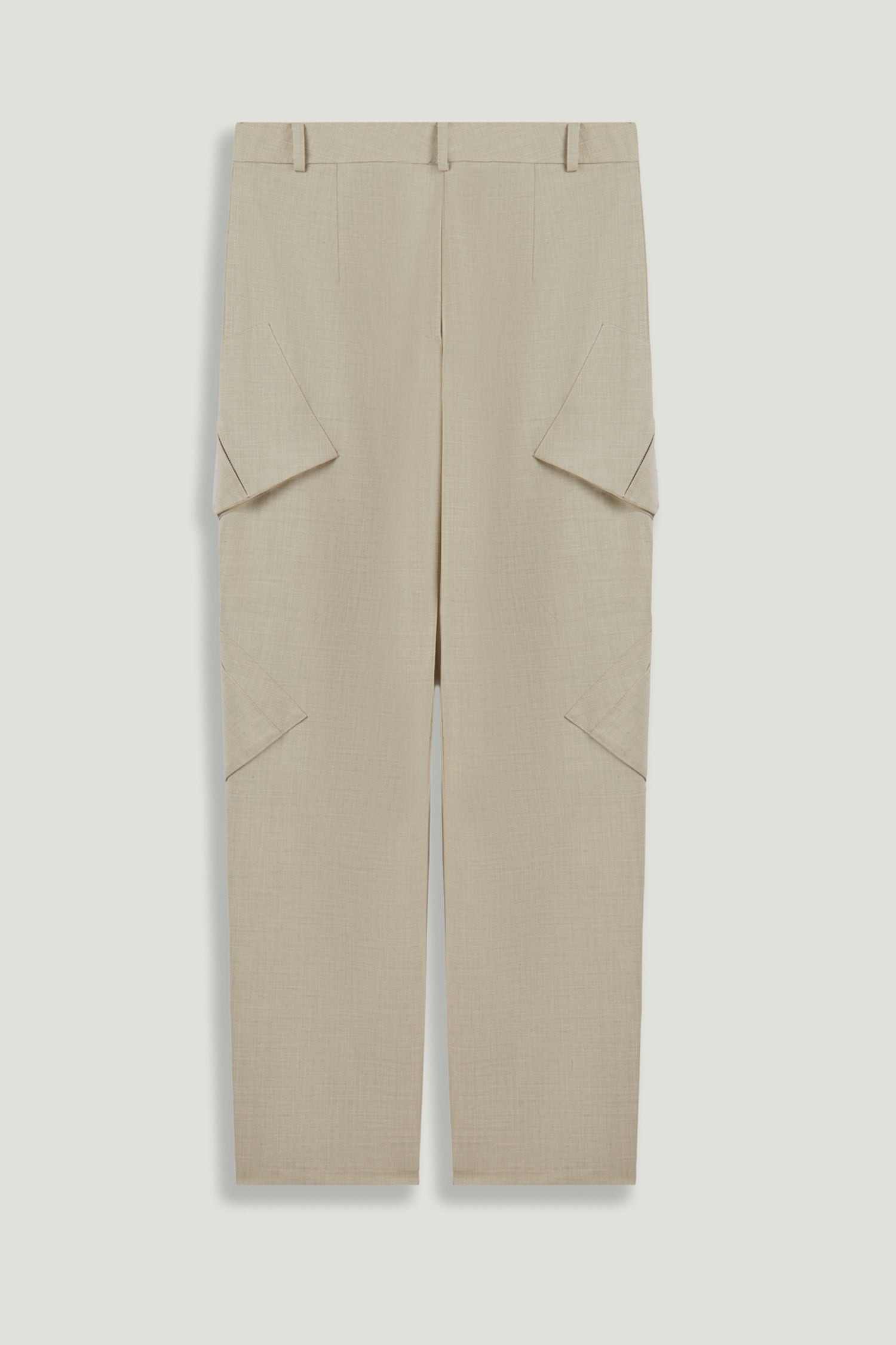 Pocket Detail High-Waist Trouser