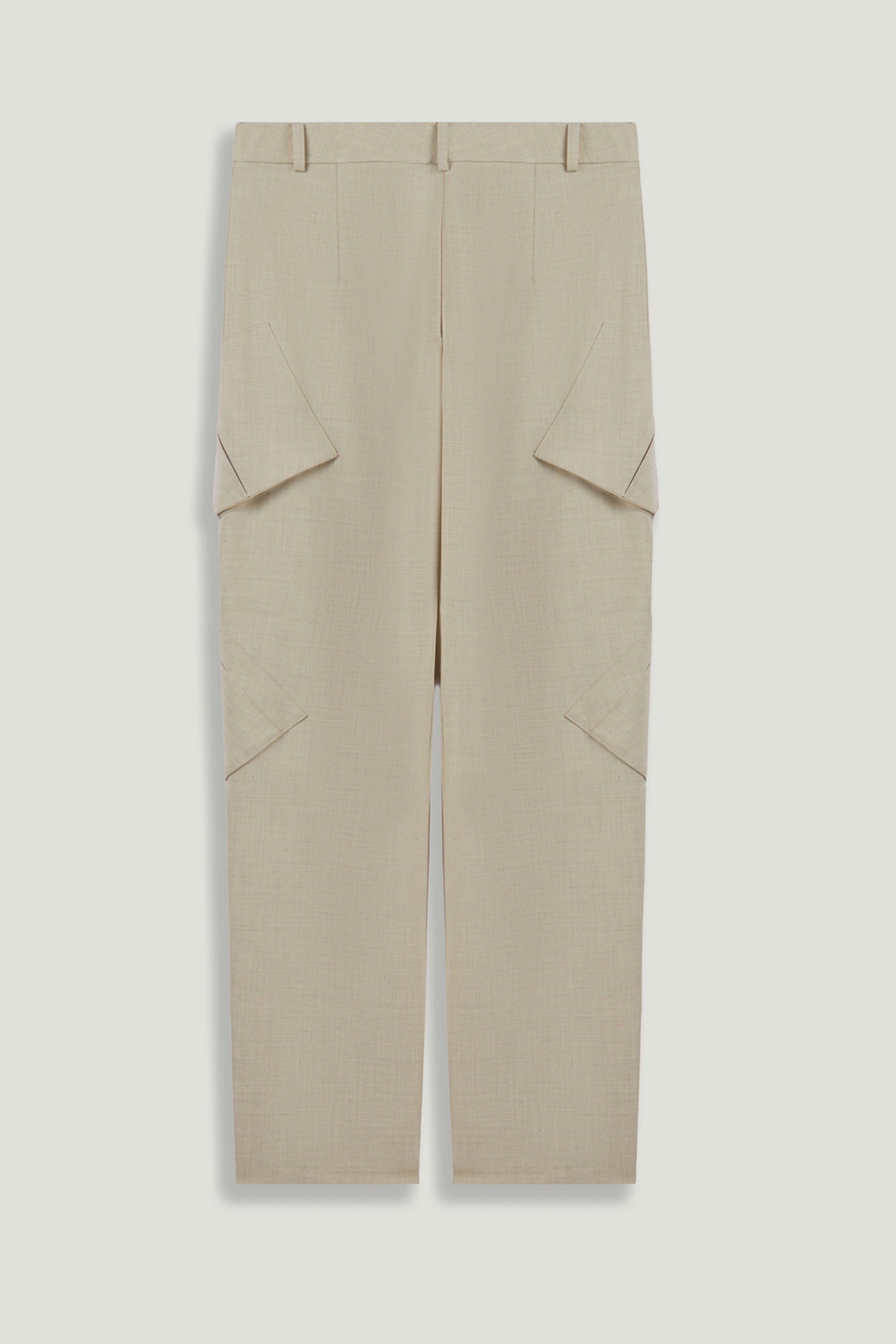 Pocket Detail High-Waist Trouser
