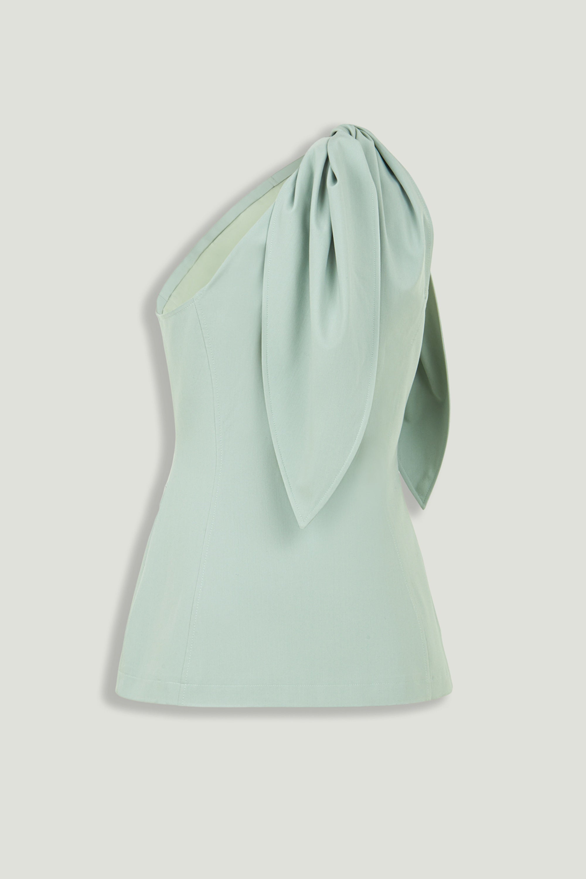 Detailed Shoulder Tie Blouse