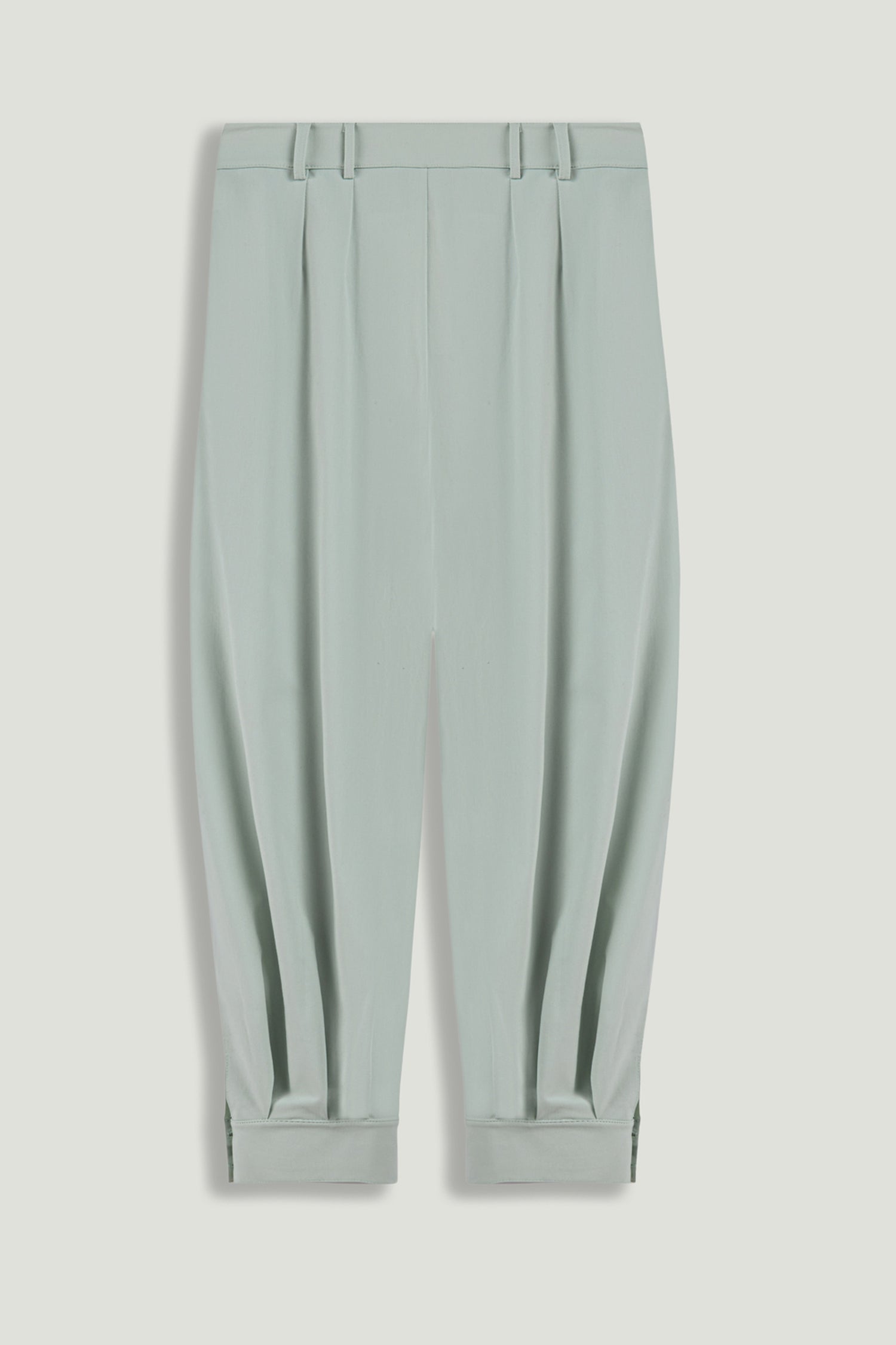 Draped High-Waist Harem Trouser