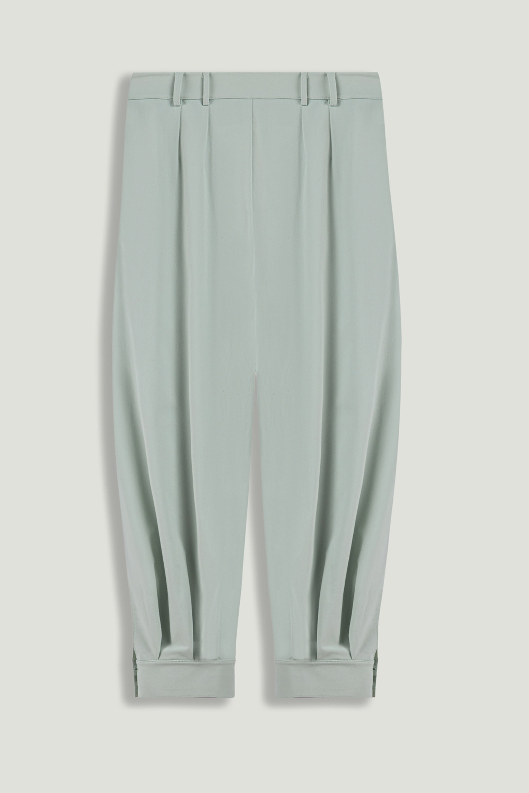 Draped High-Waist Harem Trouser