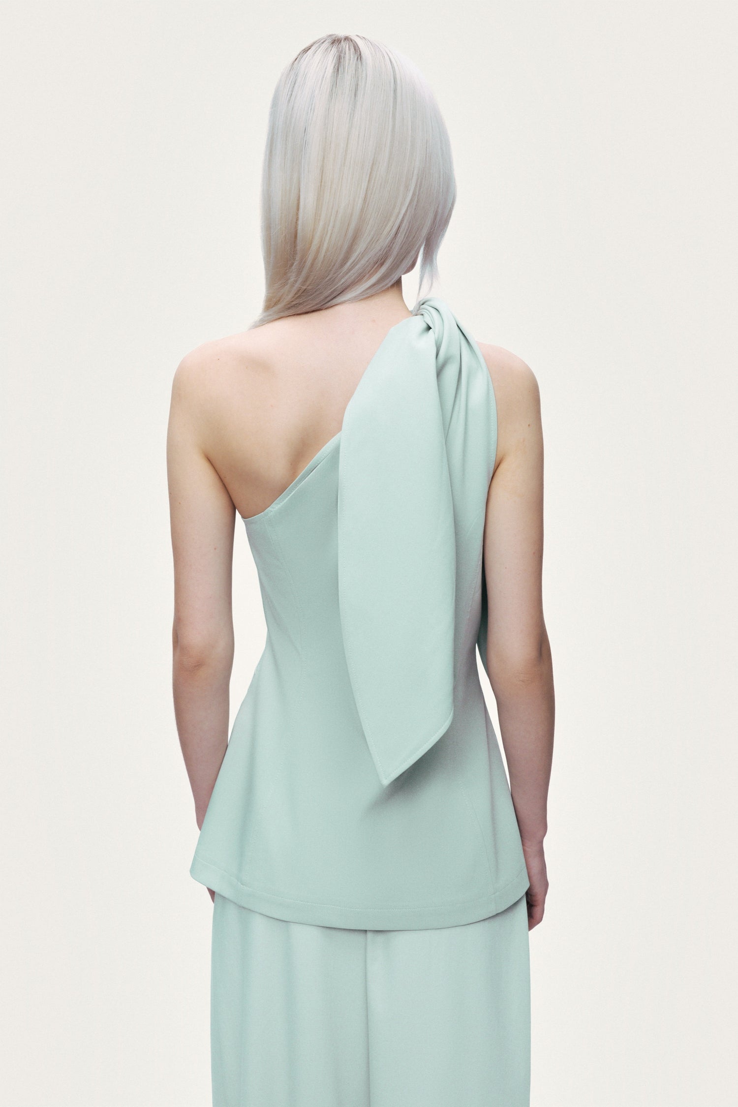 Draped High-Waist Harem Trouser