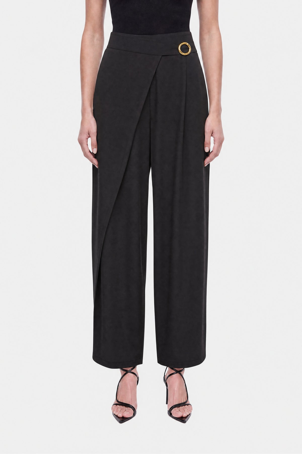 Accessory Detail Straight Leg Trousers