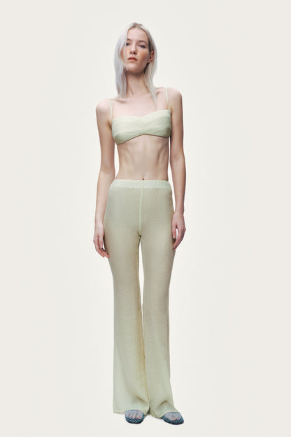 High-Waist Flare Trousers