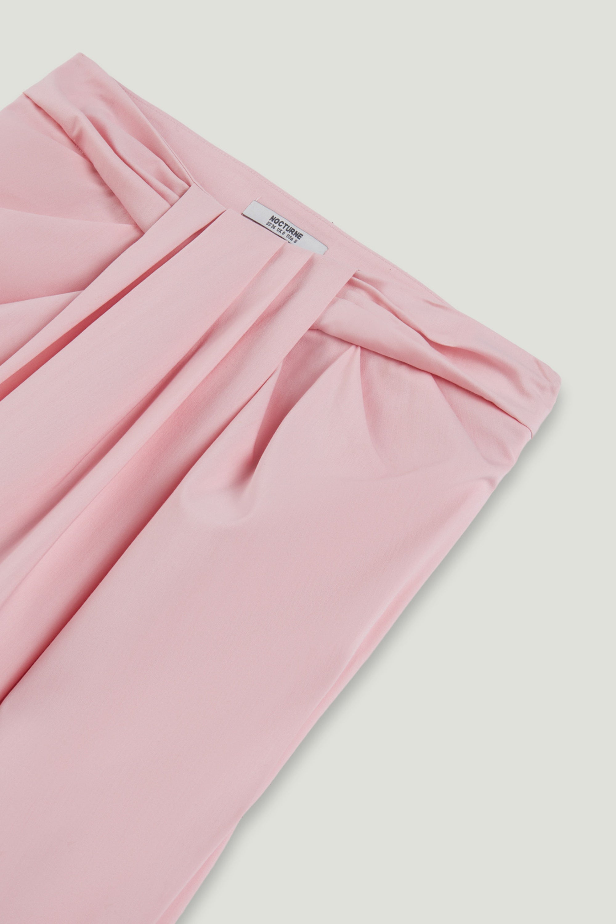 Pleated Detail Wide-Leg Trousers
