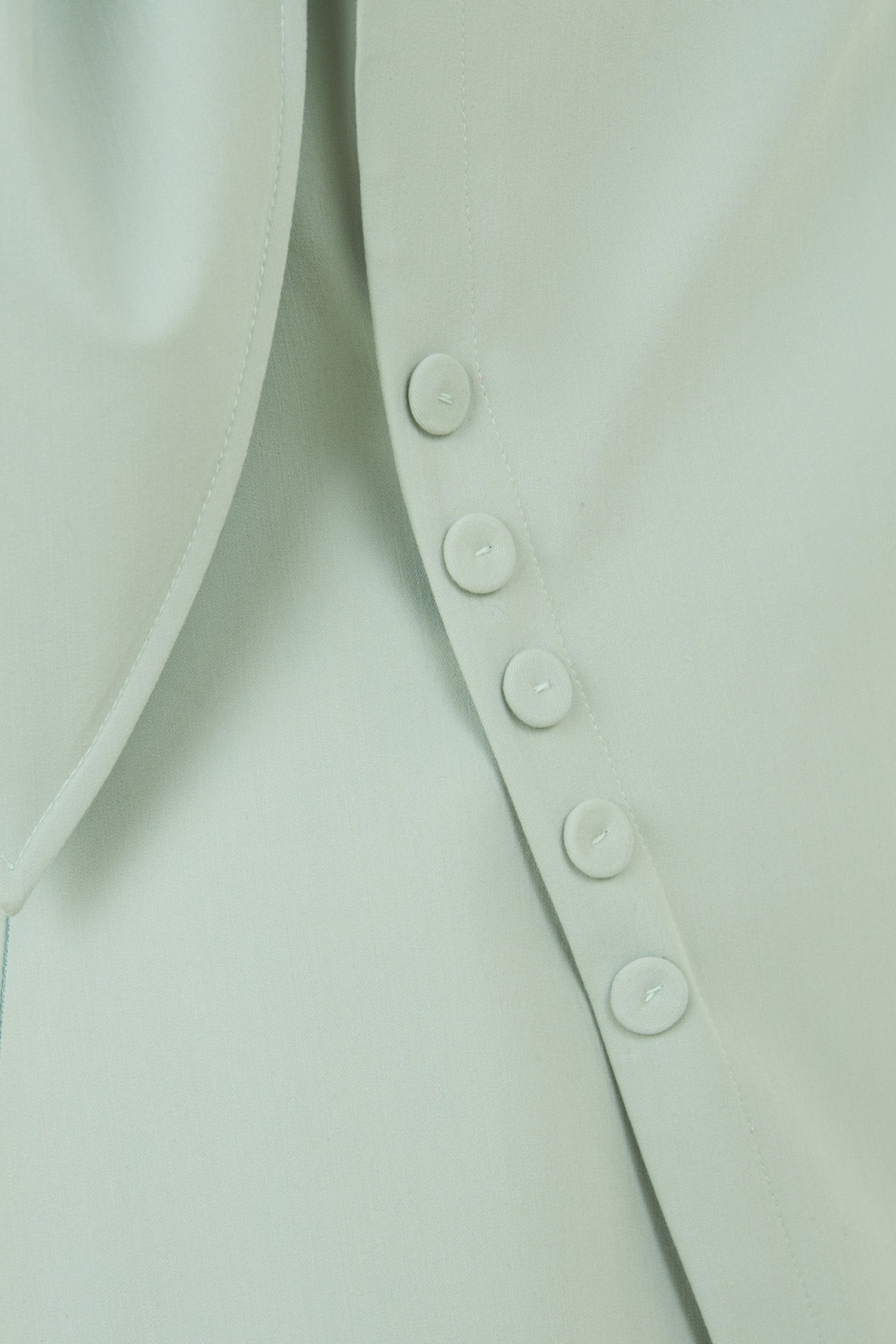 Detailed Shoulder Tie Blouse