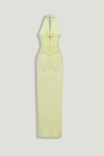 Cut-Out Detail Embellished Maxi Dress