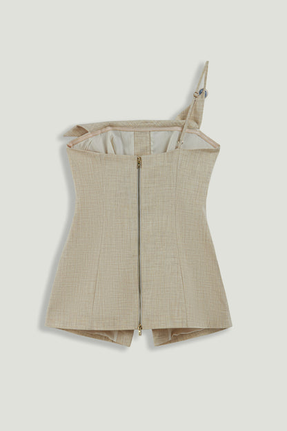 One-Shoulder Asymmetric Blouse