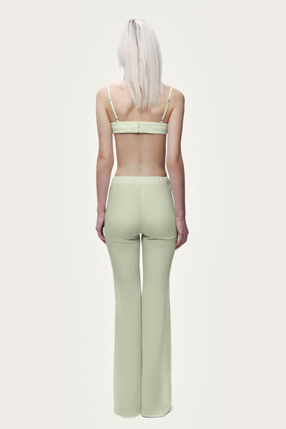 High-Waist Flare Trousers