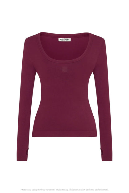 Crew Neck Knit Blouse (Final Sale)