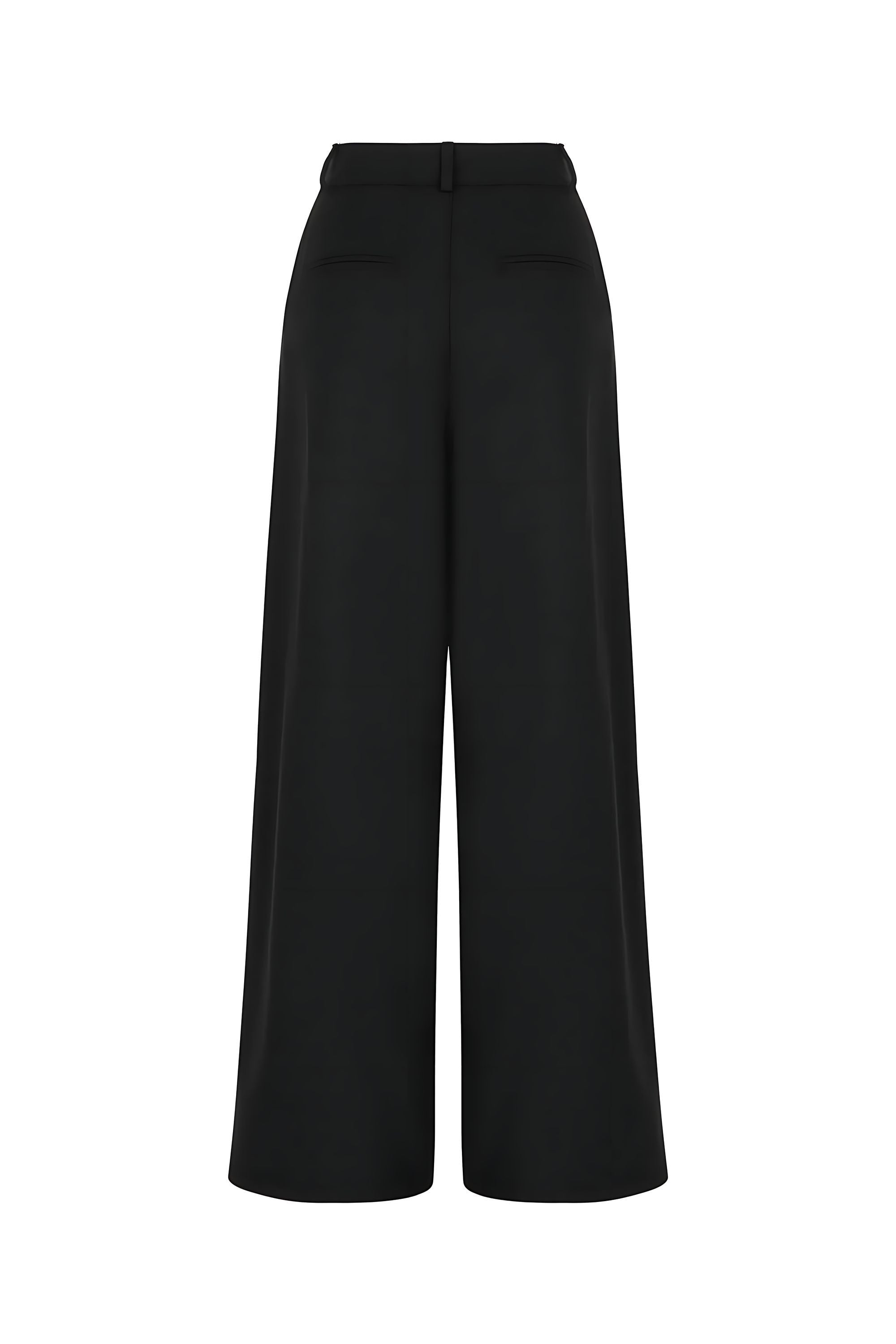 High Waist Pleated Trousers