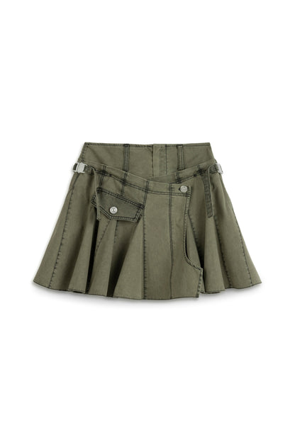 Pleated Mini Skirt