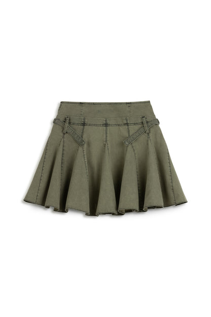 Pleated Mini Skirt